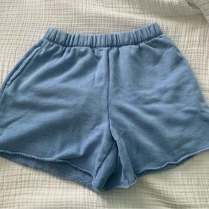 Aerie Waisted Blue shorts size small